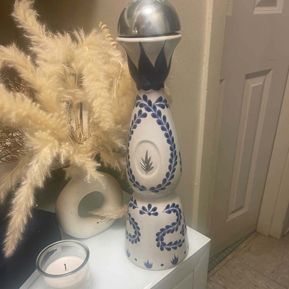 Empty clase azul tequila bottle